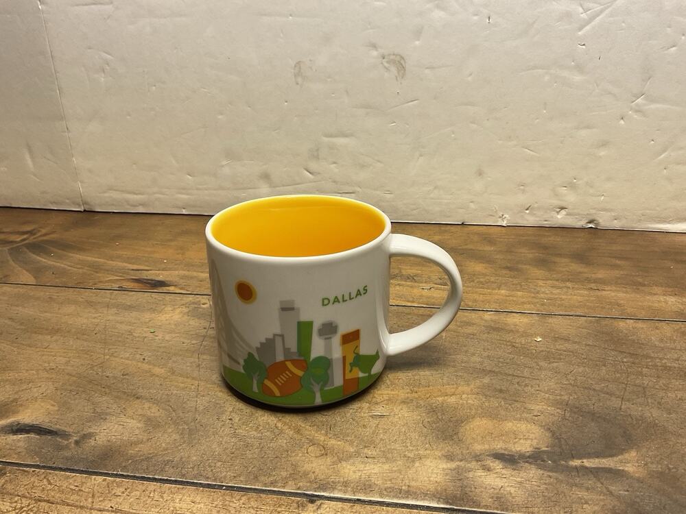 Starbucks Dallas Texas You Are Here Series Collection 14oz Coffee Tea Mug Cup